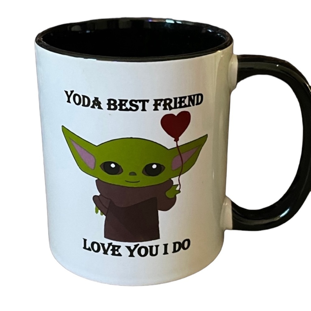 Yoda Best Friend Love You I Do Coffee Mug Yoda OBI-WAN For Me
